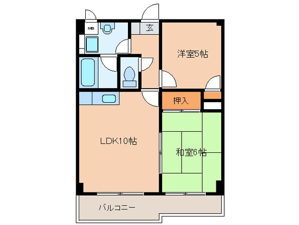 Ｋステ－ションⅡ篠栗の物件間取画像